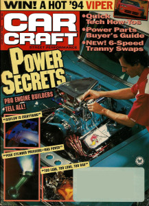 CAR CRAFT 1994 JAN - '66 Fairlane,'65 Vette,'55 Chevy
